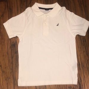 Boy’s White Nautica Polo